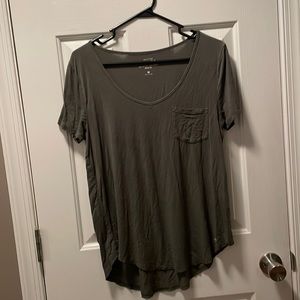 Green Hollister V-Neck